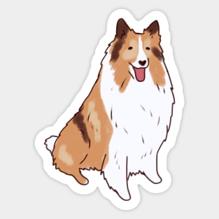 Collie rough art Sticker